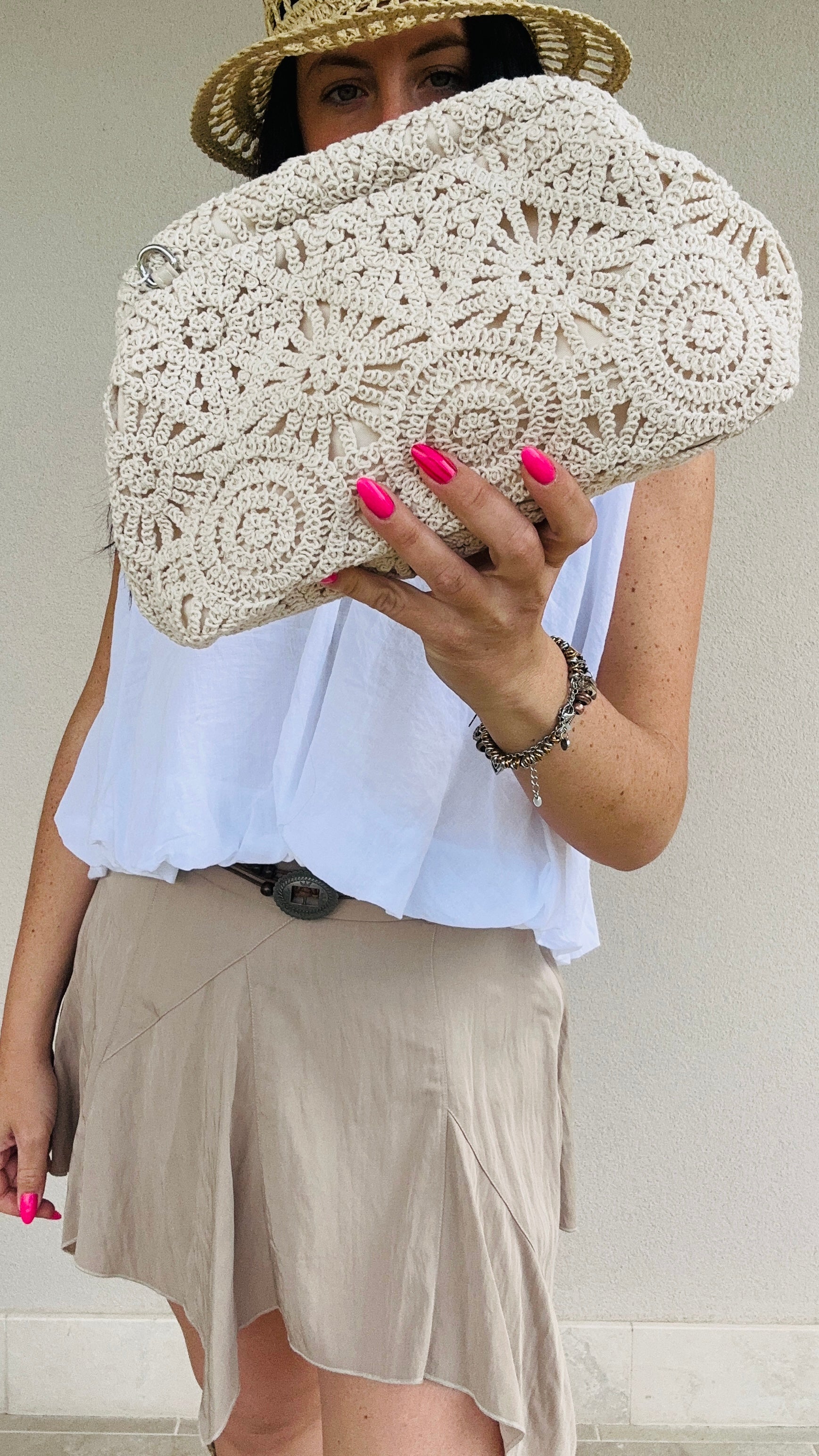 Pochette Perla crochet