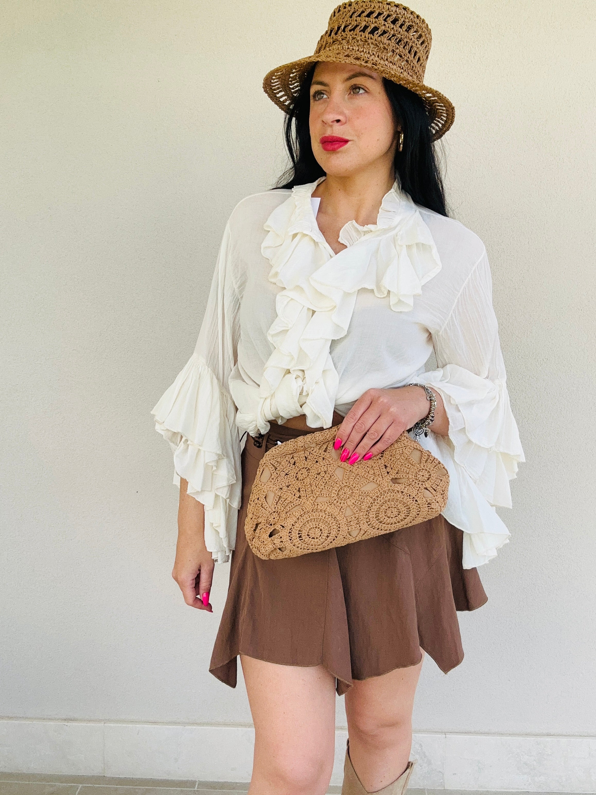 Pochette Perla crochet