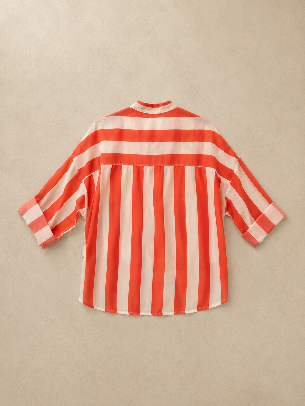 Camicia a righe con nodino rossa