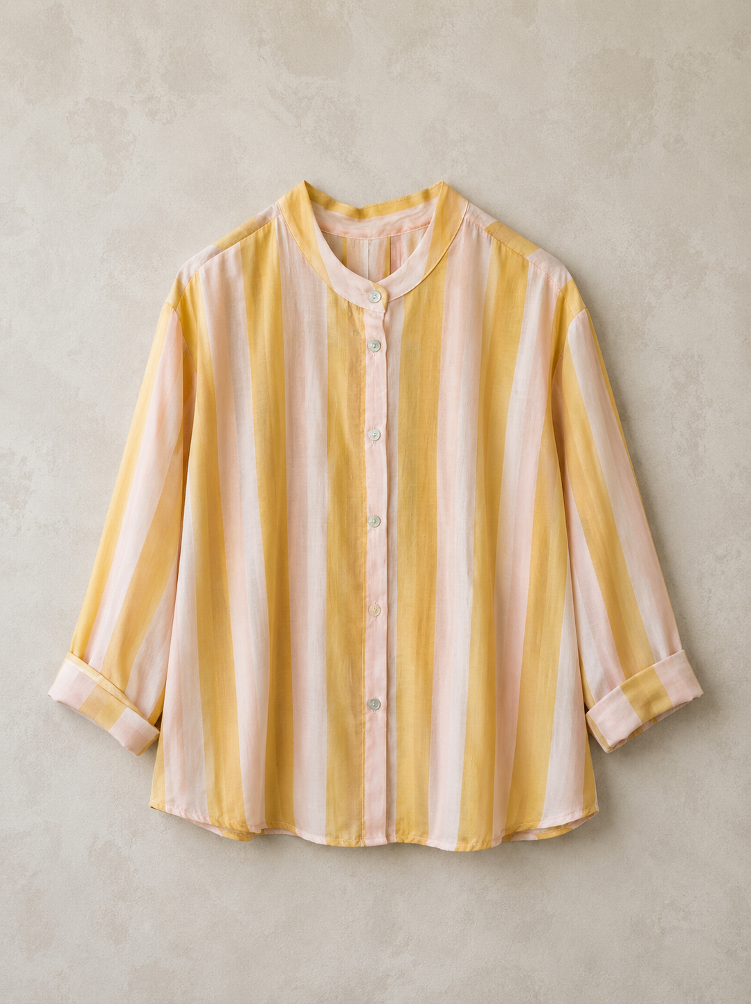 Camicia a righe gialla