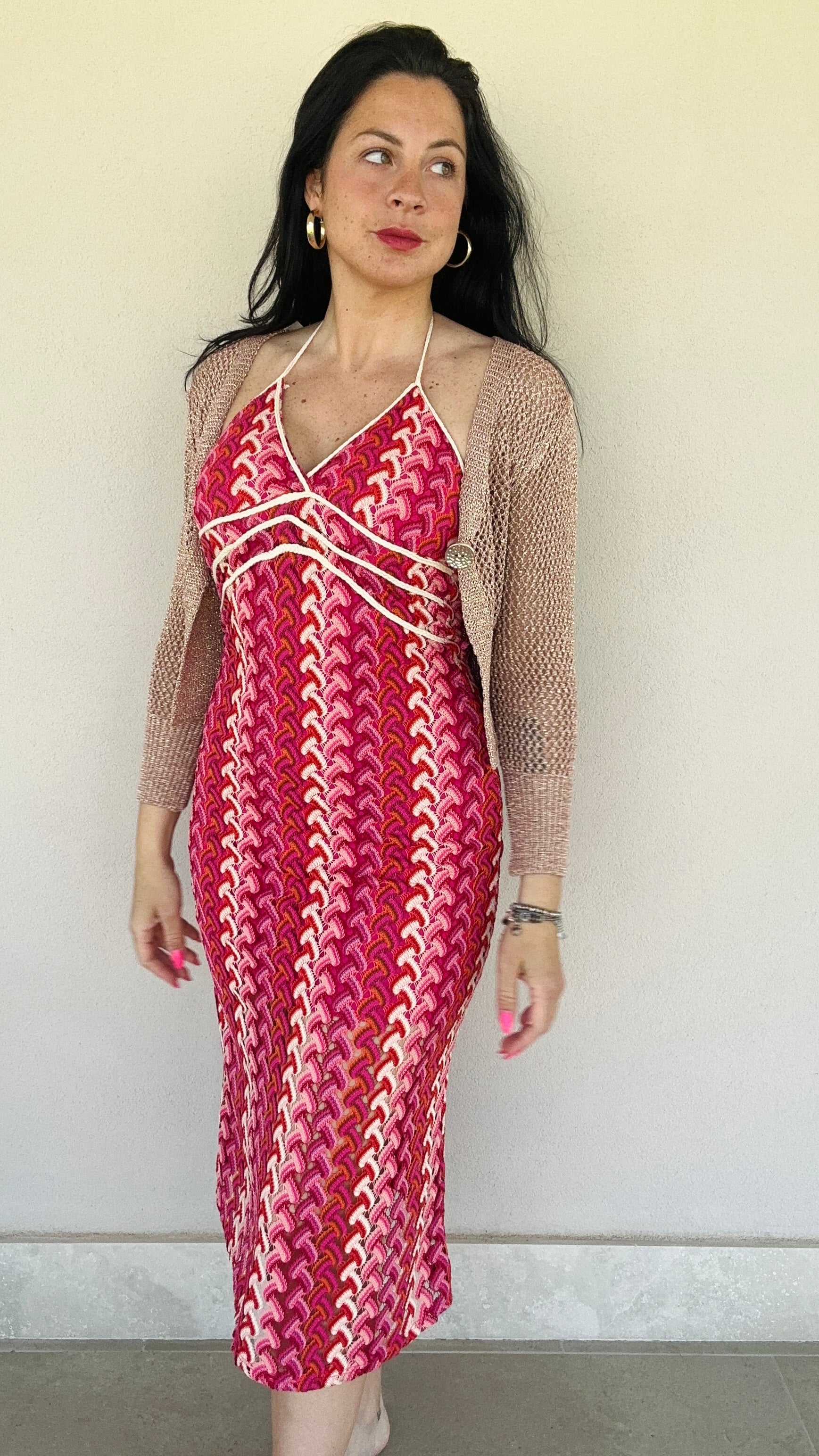 Abito lungo crochet Tulum