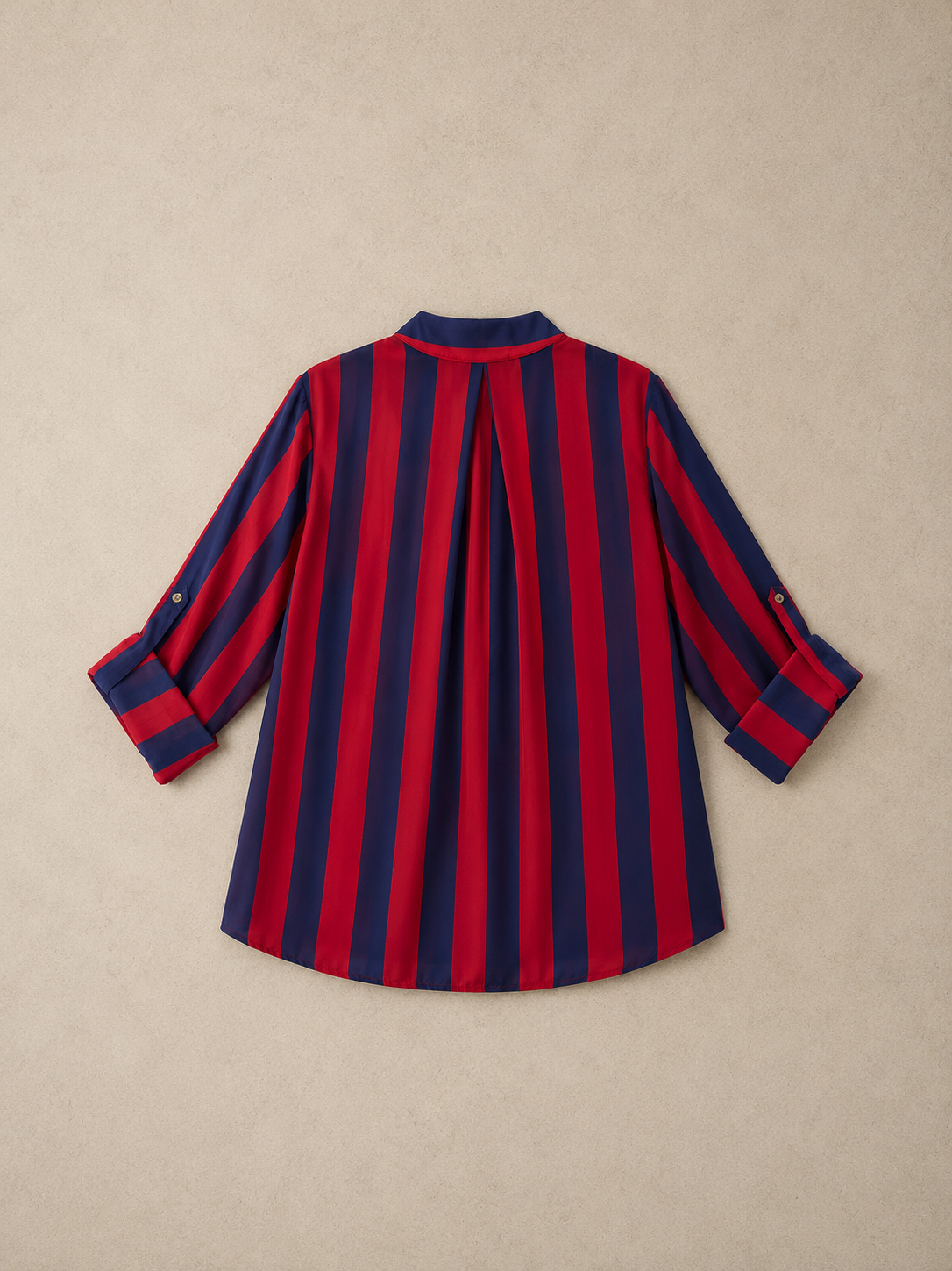 Camicia a righe blu navy