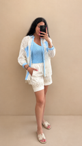 Camicia in pizzo con tasche