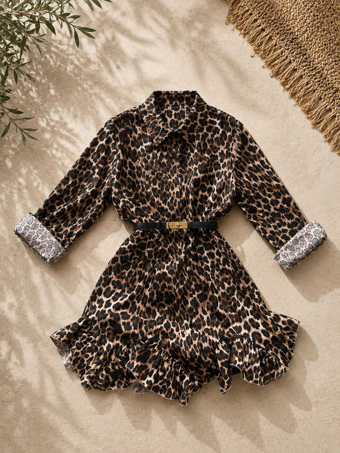 Camicia/Abito leopardato