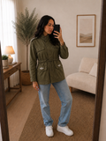 Giacca sahariana verde militare