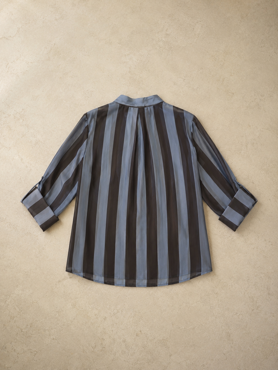 Camicia a righe celeste