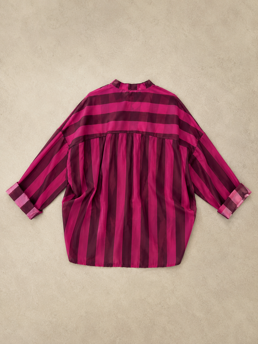 Camicia a righe con nodino bordeaux