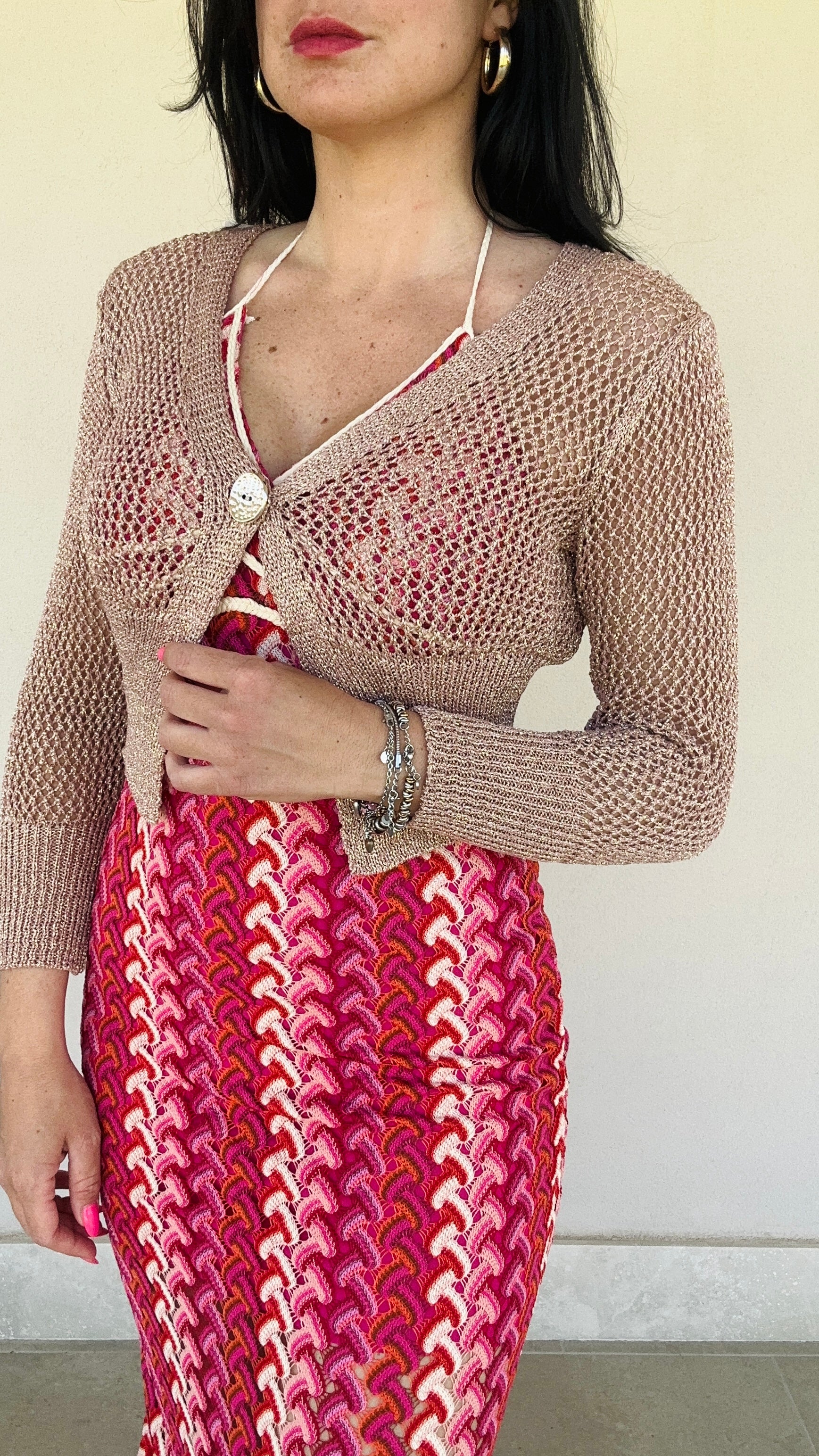 Abito lungo crochet Tulum