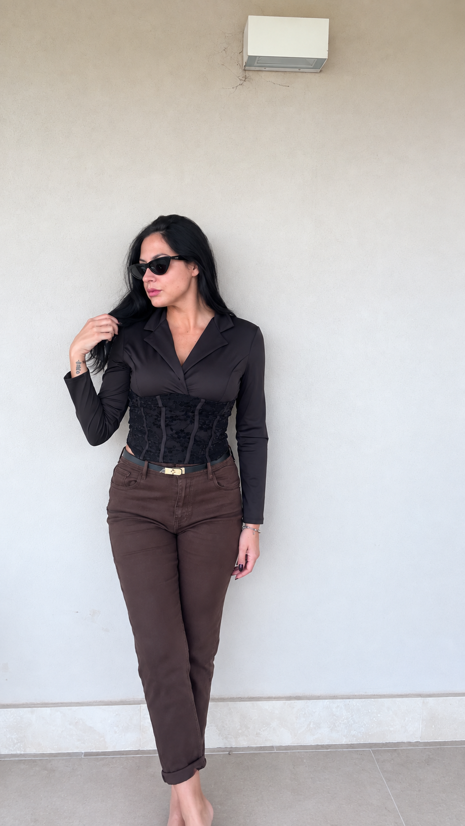 Maglia black elegance in pizzo