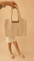 Borsa in rafia a mano