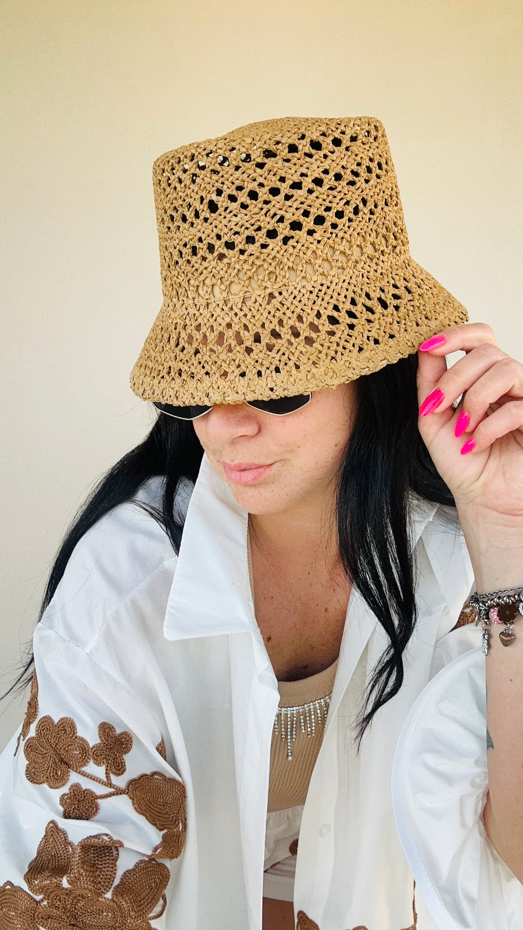 Cappello in rafia
