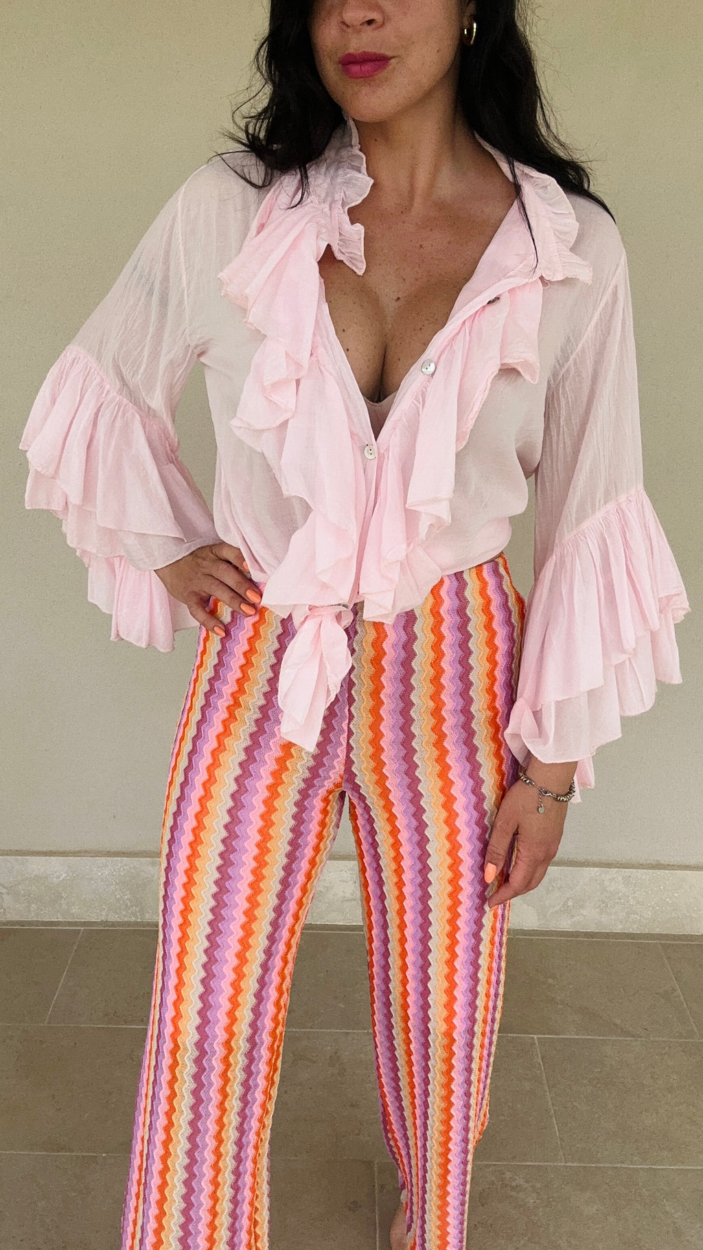 Pantalone zig zag candy