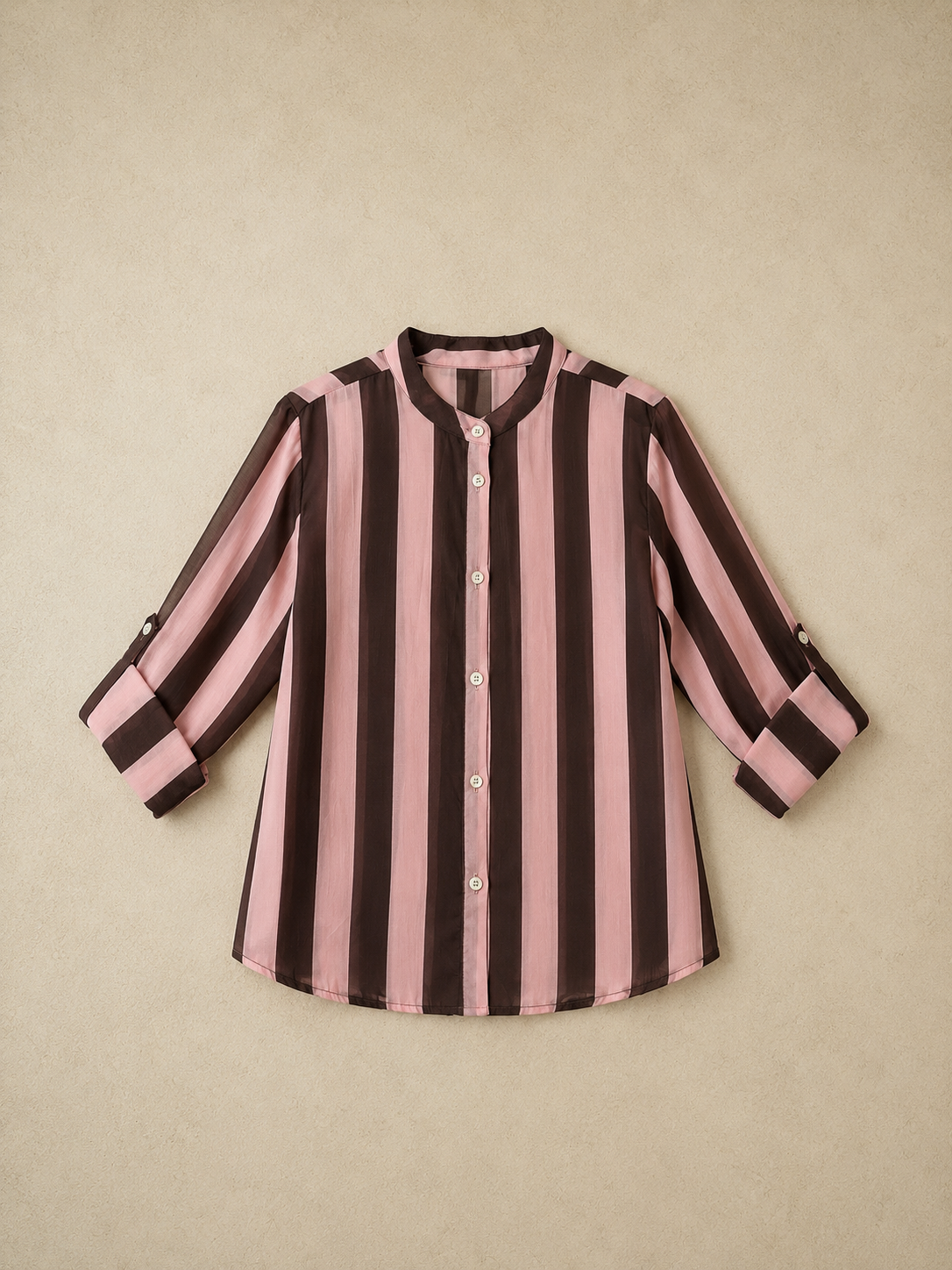 Camicia a righe rosa