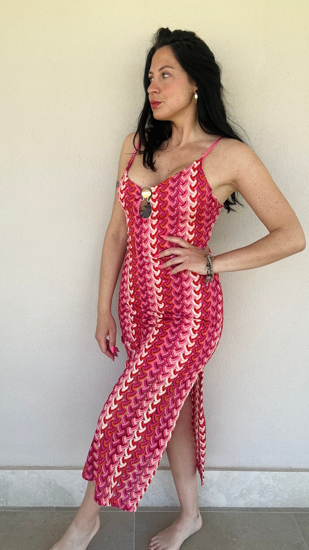 Abito lungo crochet Conchiglia