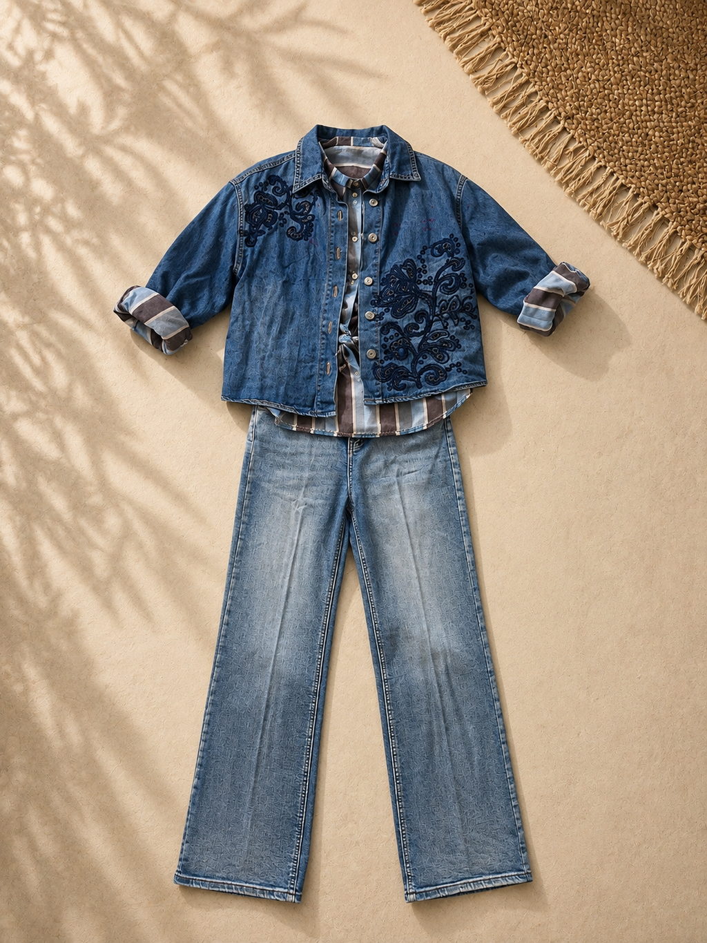 Jeans Wide Leg Sky Denim