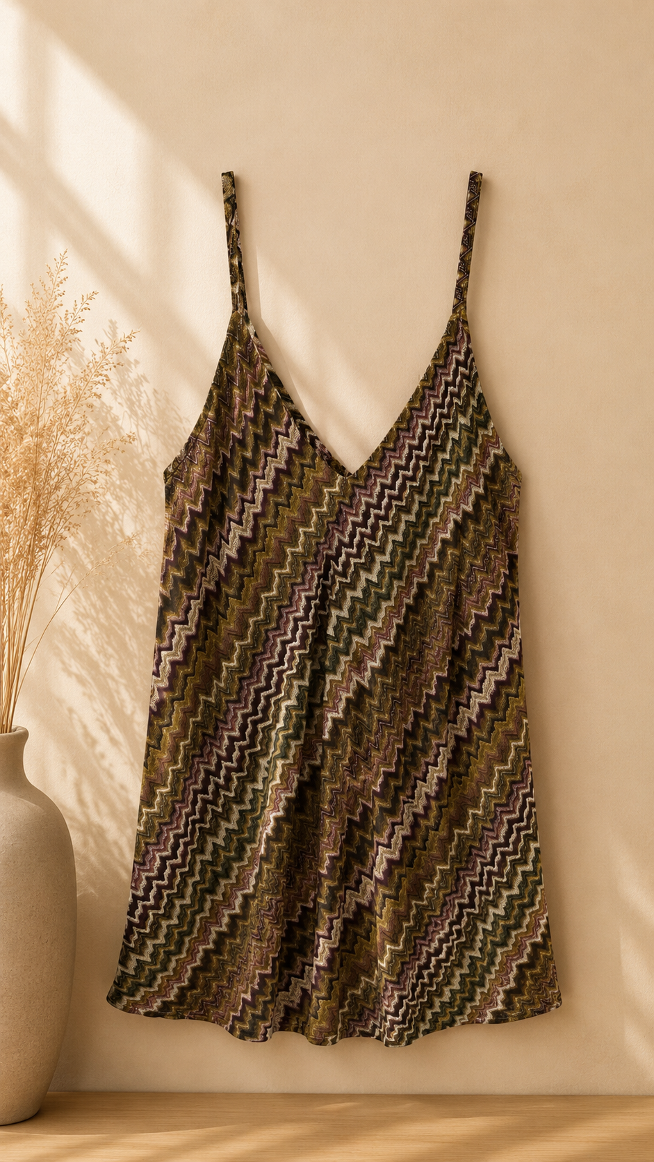 Top Satin Chevron