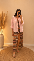Camicia di lino con taschino