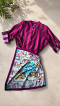Gonna pareo con nodo laterale bordeaux