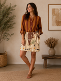 Camicia a righe oro