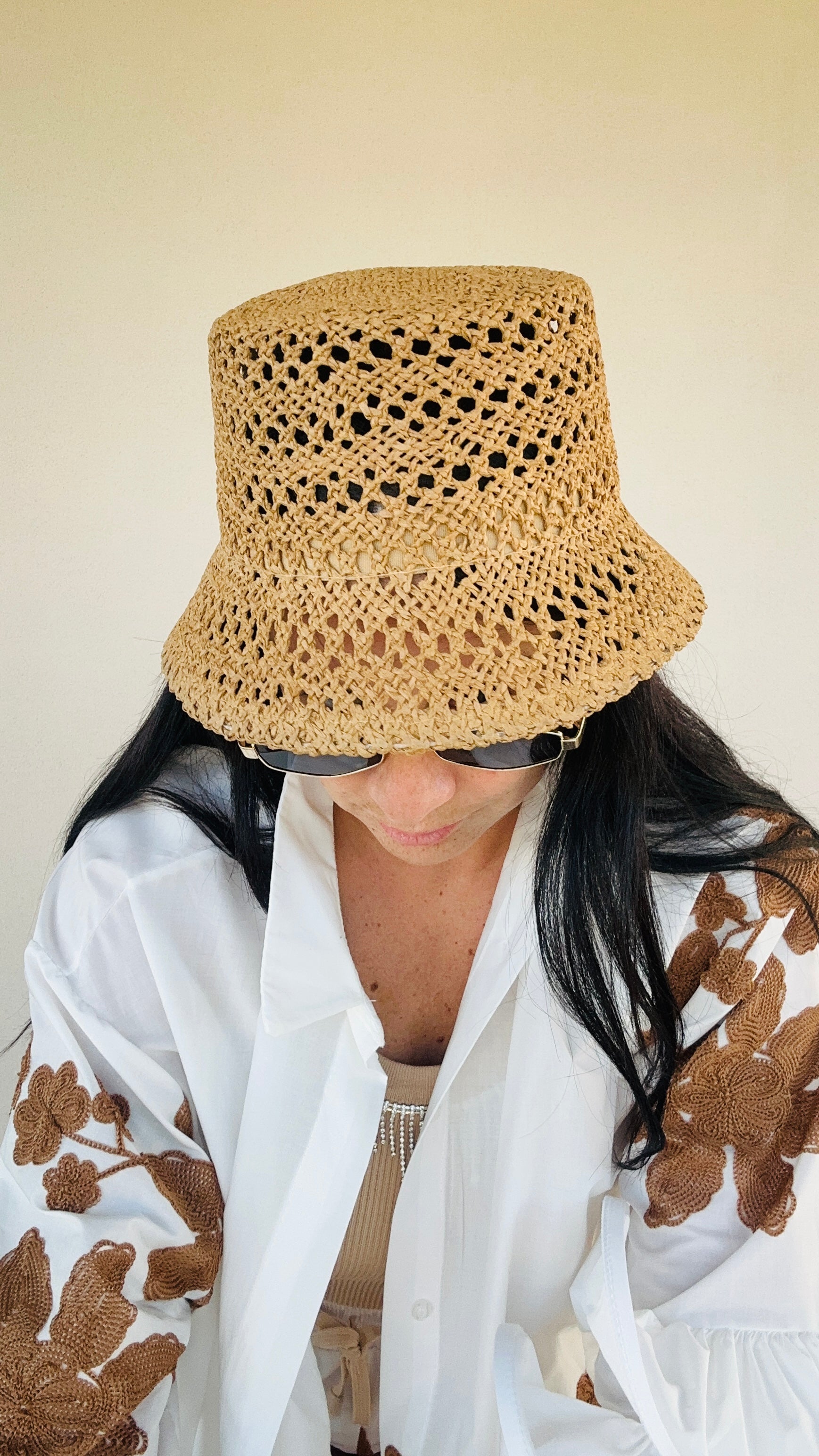 Cappello in rafia