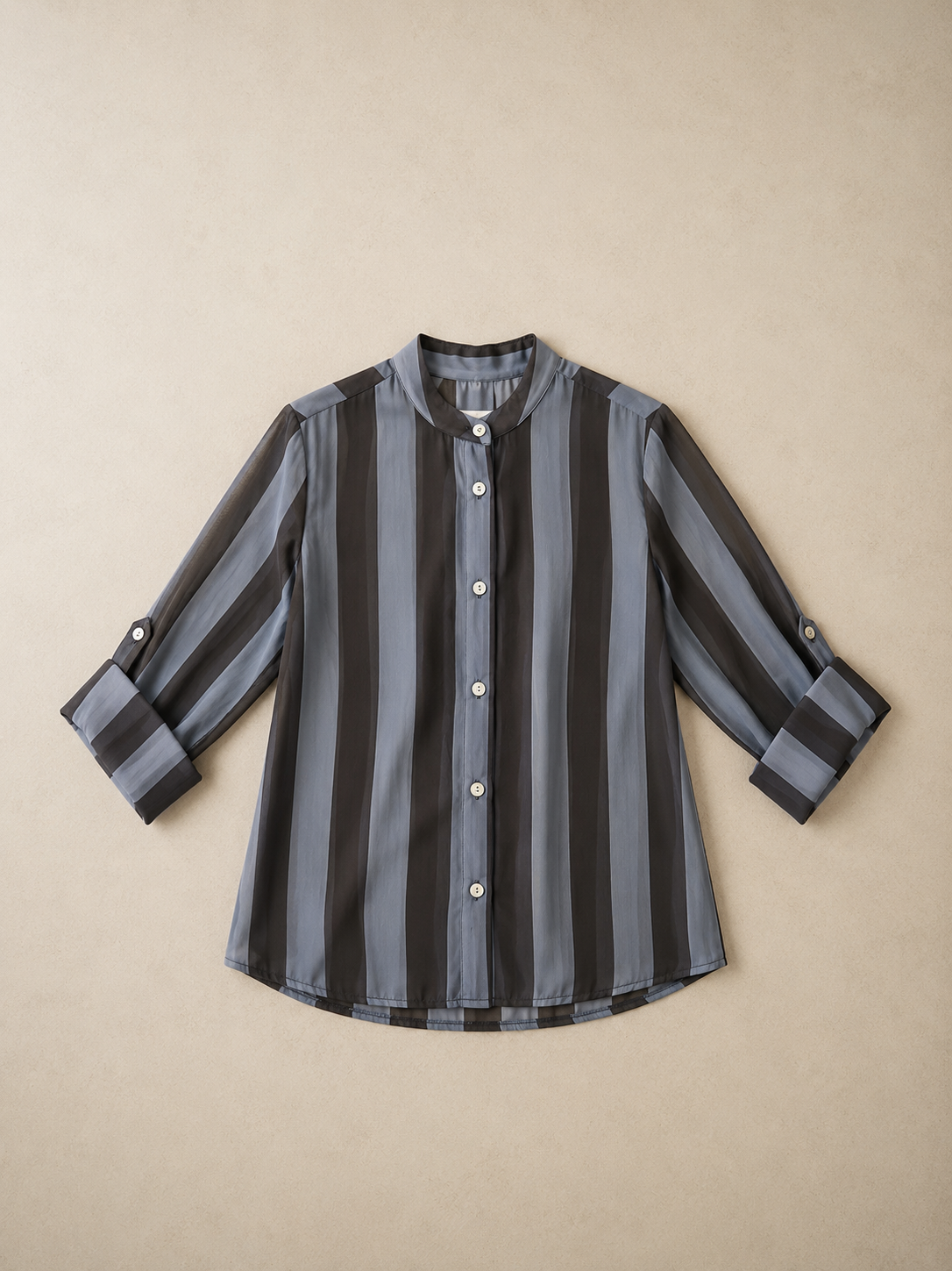 Camicia a righe celeste