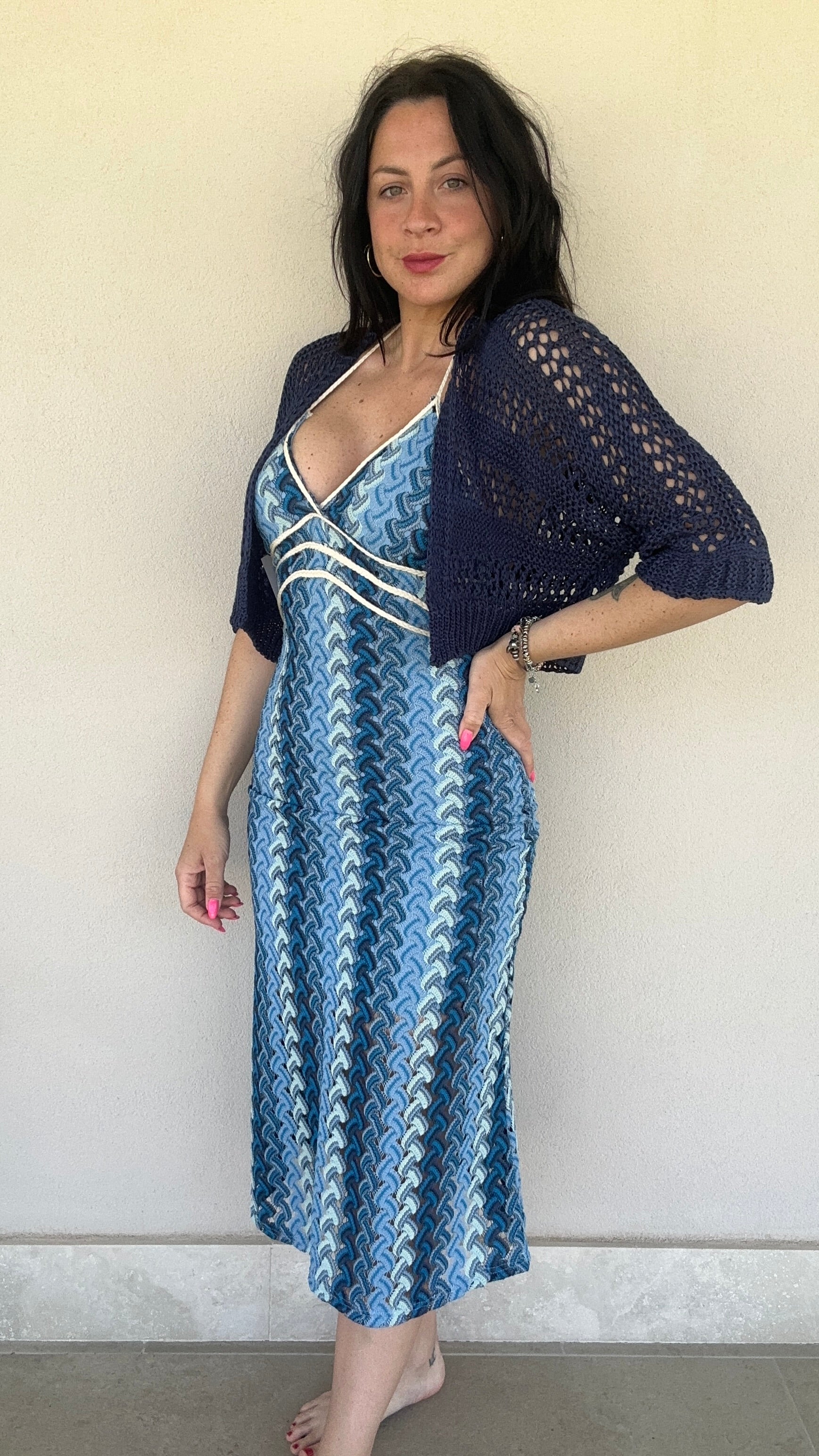 Abito lungo crochet Tulum