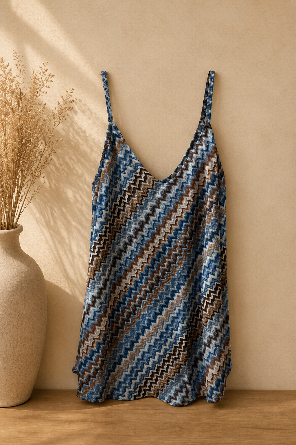 Top Satin Chevron