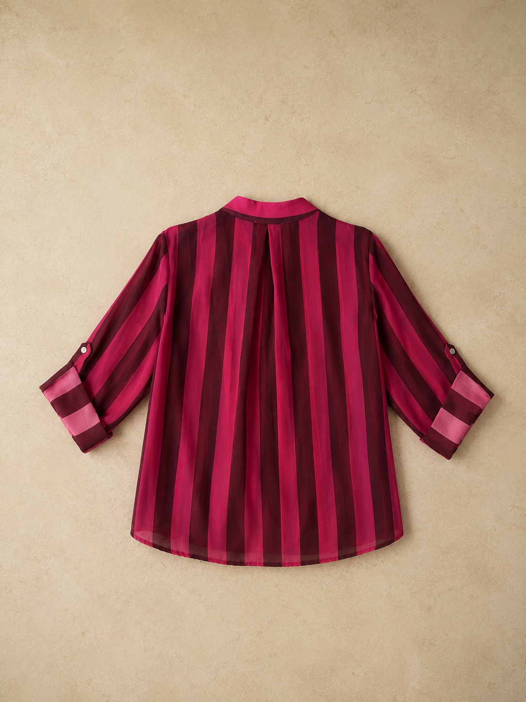 Camicia a righe bordeaux
