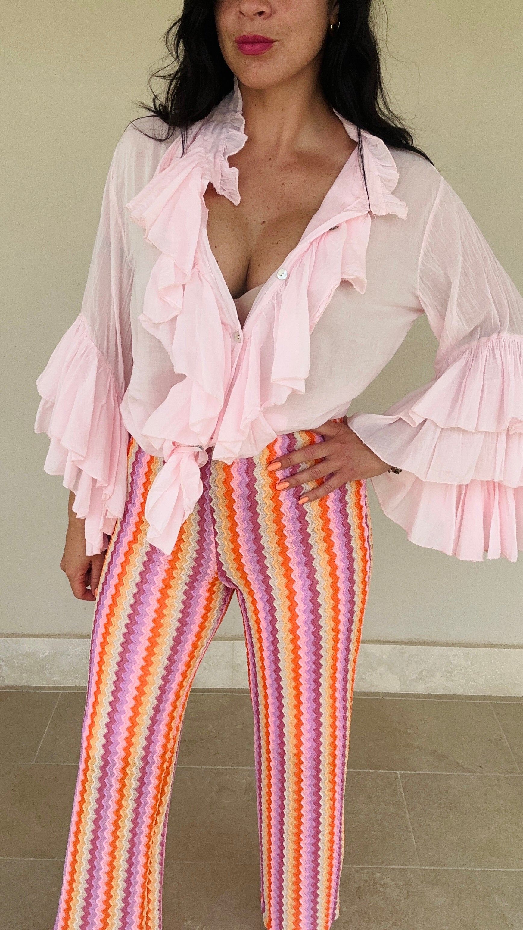 Pantalone zig zag candy
