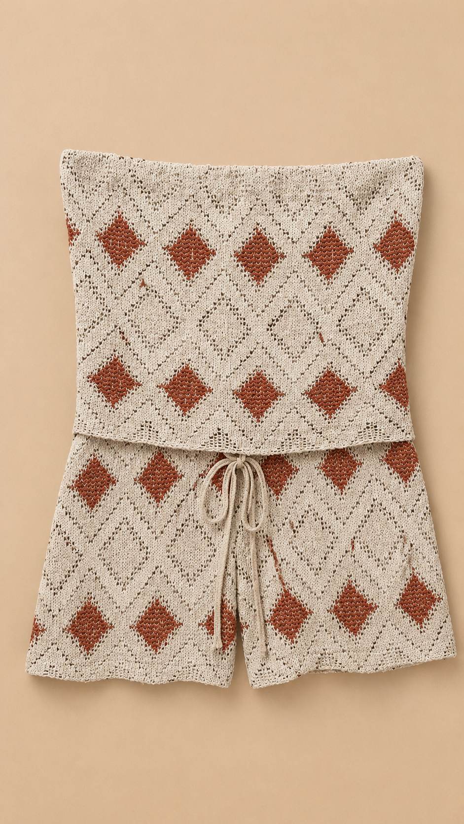 Coordinato Boho con Top Fascia e Minigonna