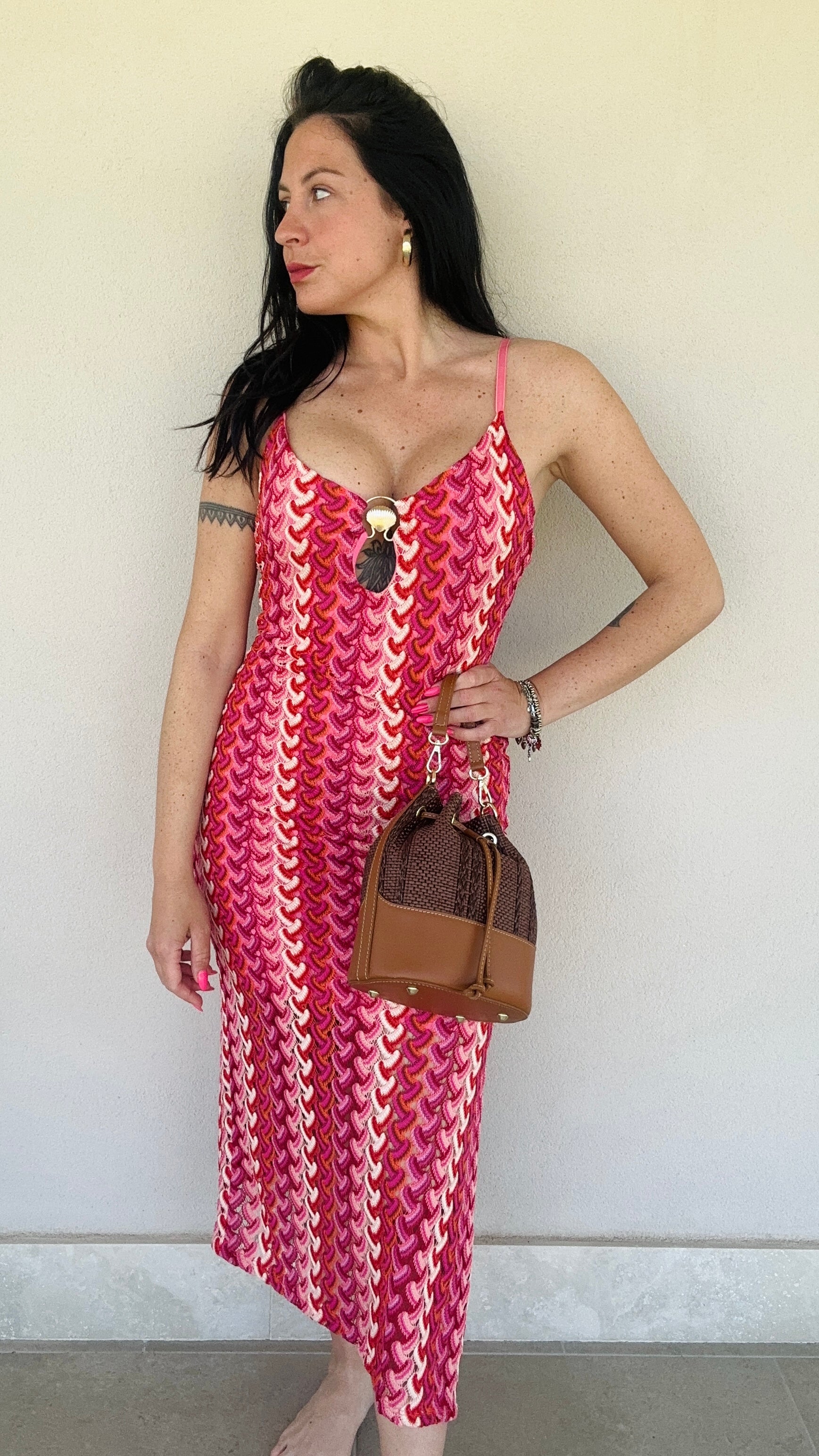 Abito lungo crochet Conchiglia