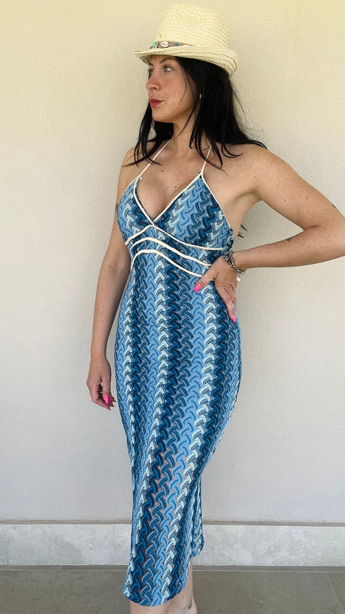 Abito lungo crochet Tulum