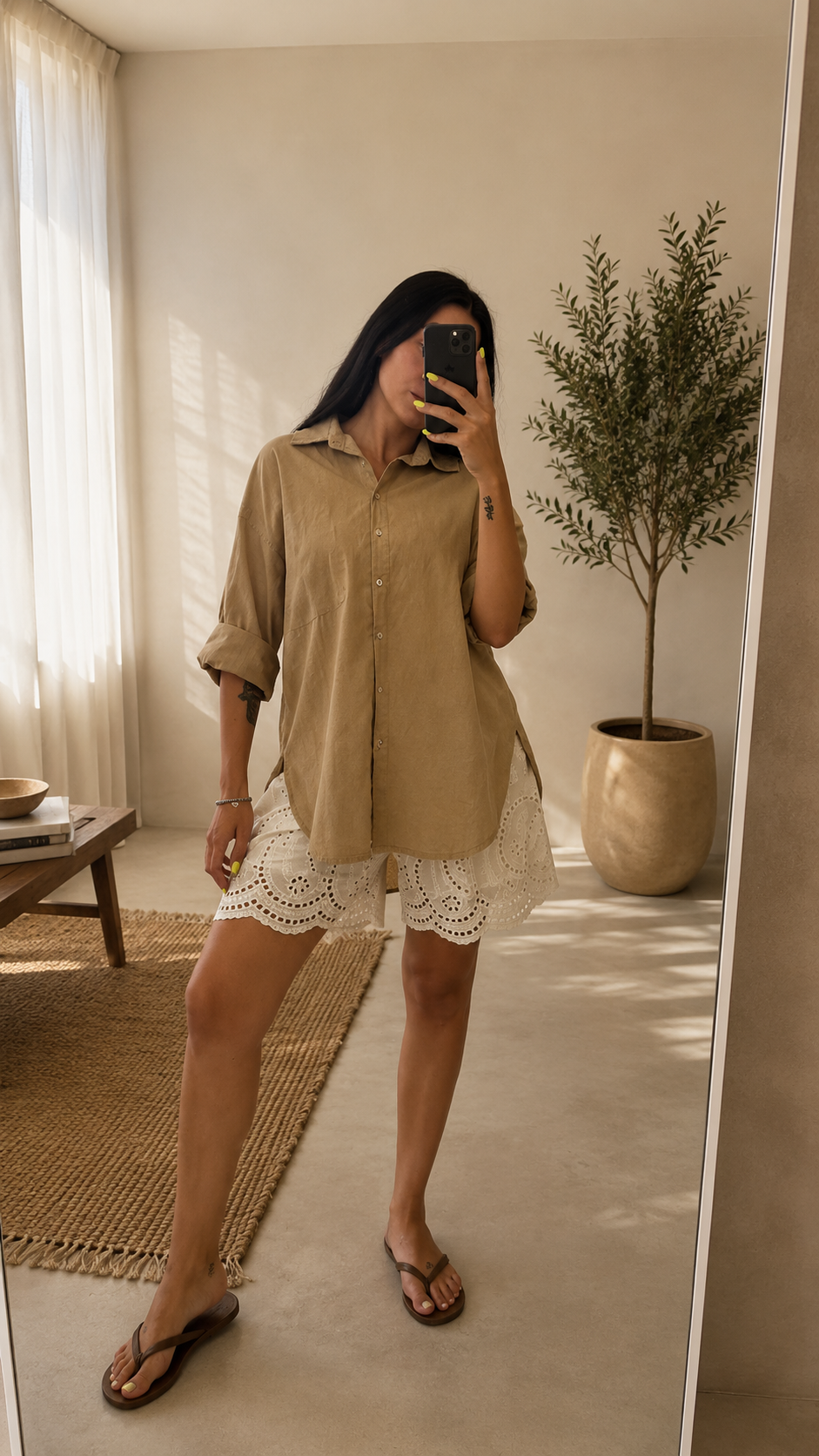 Camicia Tasca Oversize