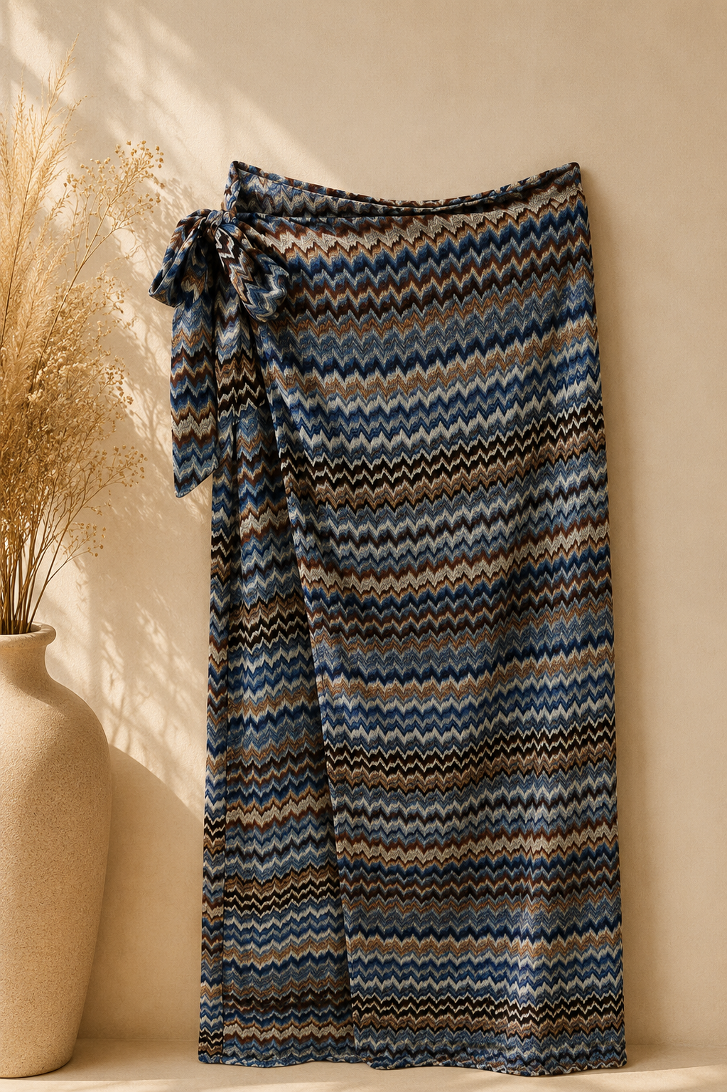 Gonna Pareo Midi Chevron