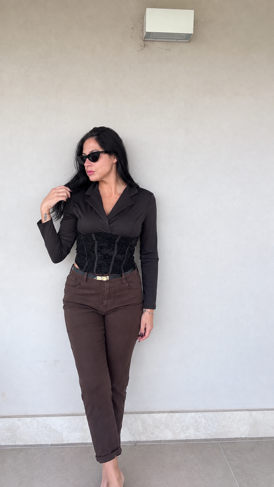 Maglia black elegance in pizzo